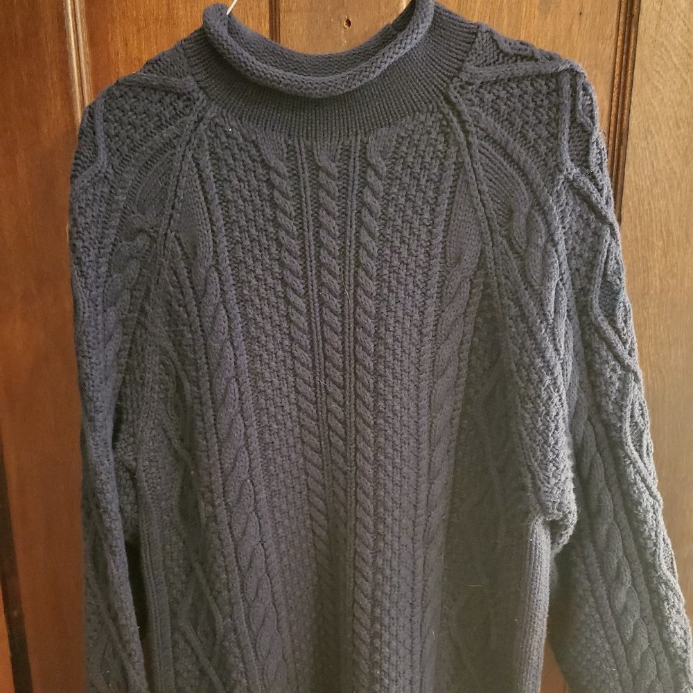 J Crew Roll Neck Cable Knit Sweater - NWOT